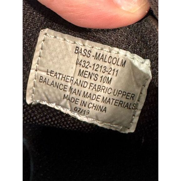 G.H. Bass Malcolm Men’s 10M Brown Leather Moc Toe Boots Wool Panel Lug Sole - Picture 7 of 7